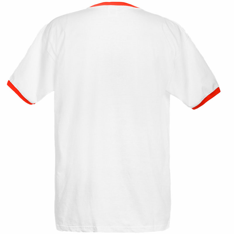 Camiseta Bicolor Ringer Hombre Trasero